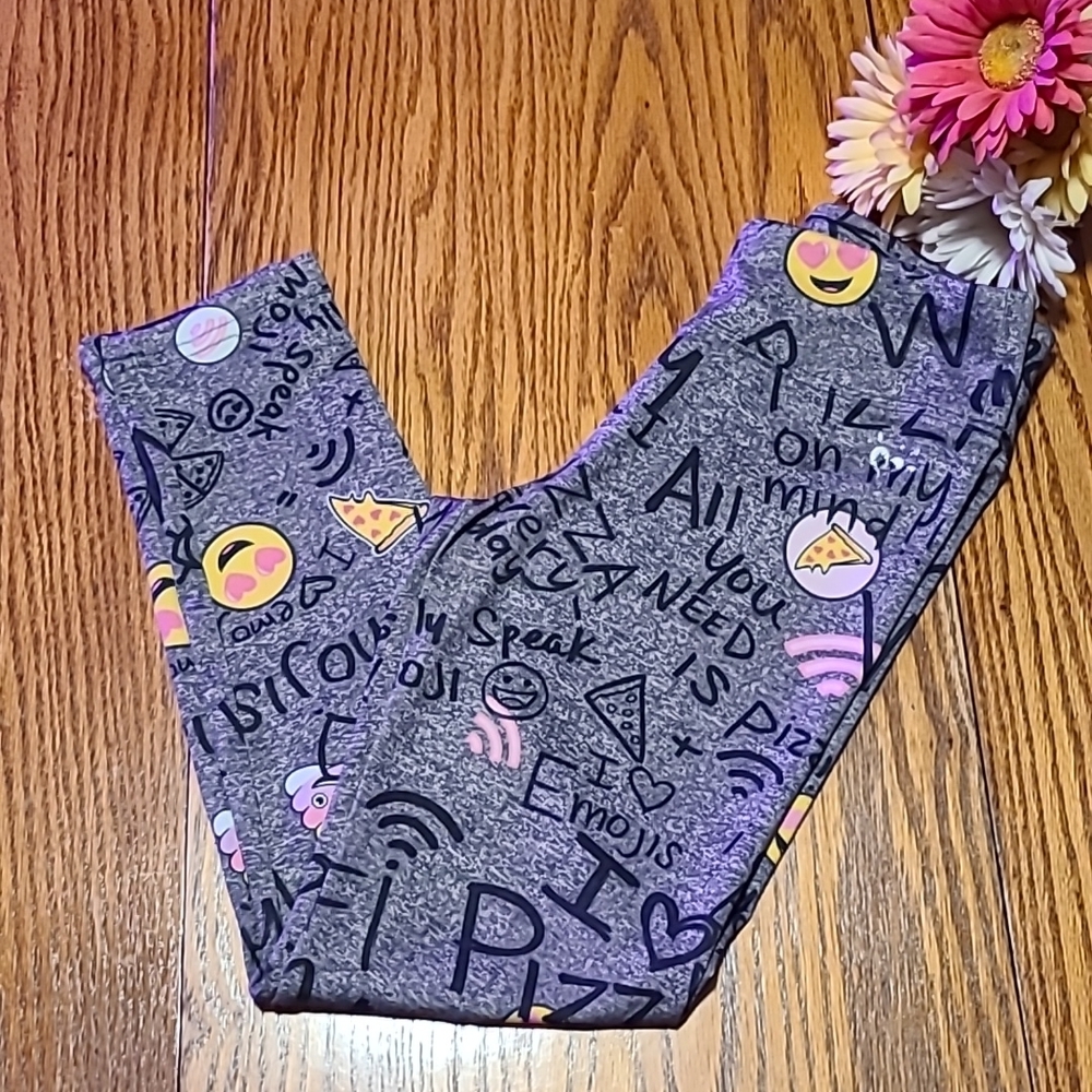 Justice Emoji Pizza Leggings / Pants